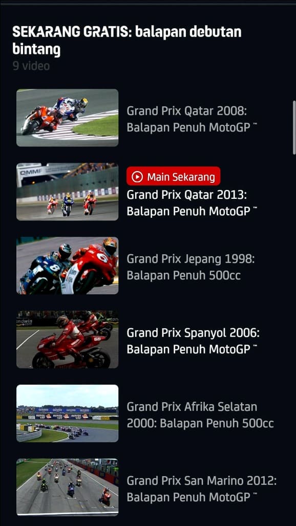 Nonton Gratis Beberapa Video MotoGP Fenomenal 