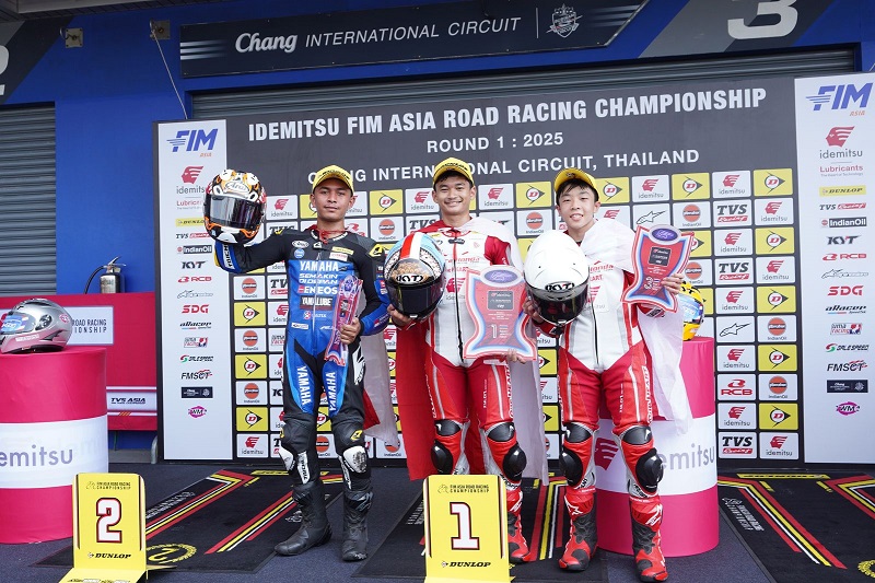 CBR250RR Antar Astra Honda Borong 5 Podium di ARRC Buriram