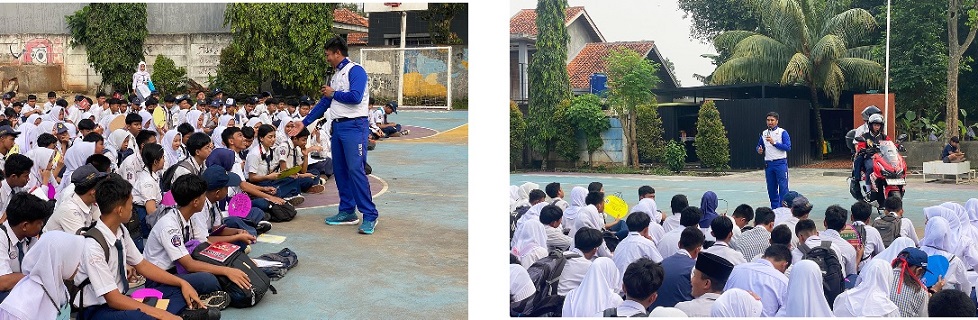 Awal Tahun Ajaran Baru, Wahana Honda Edukasi Safety Riding di Sekolah (1)