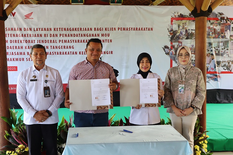 Penandatangan MOU dengan Bapas Ciangir