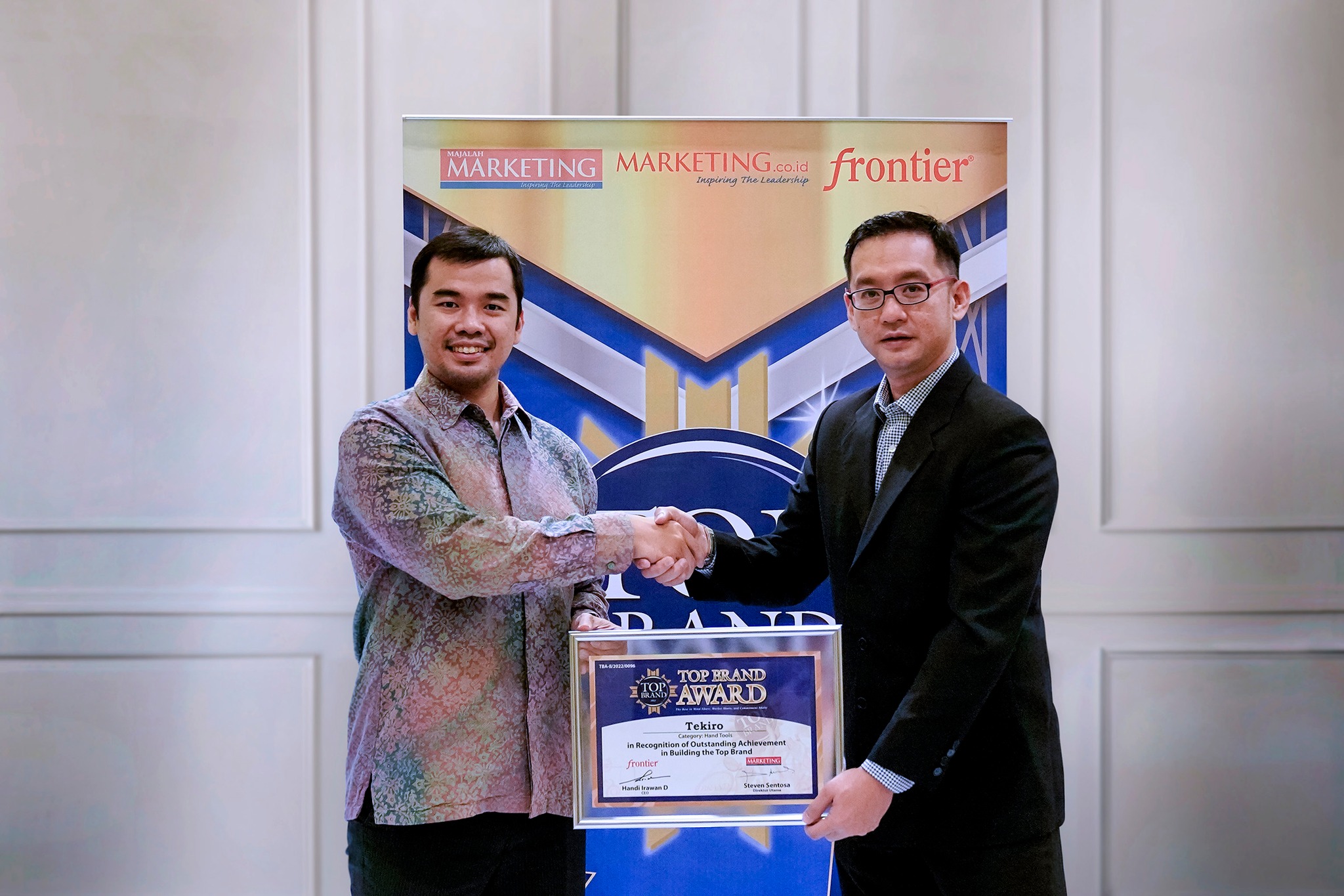 Tekiro Raih Top Brand Award ke-8 kalinya Bukti Kuat Kepercayaan Konsumen