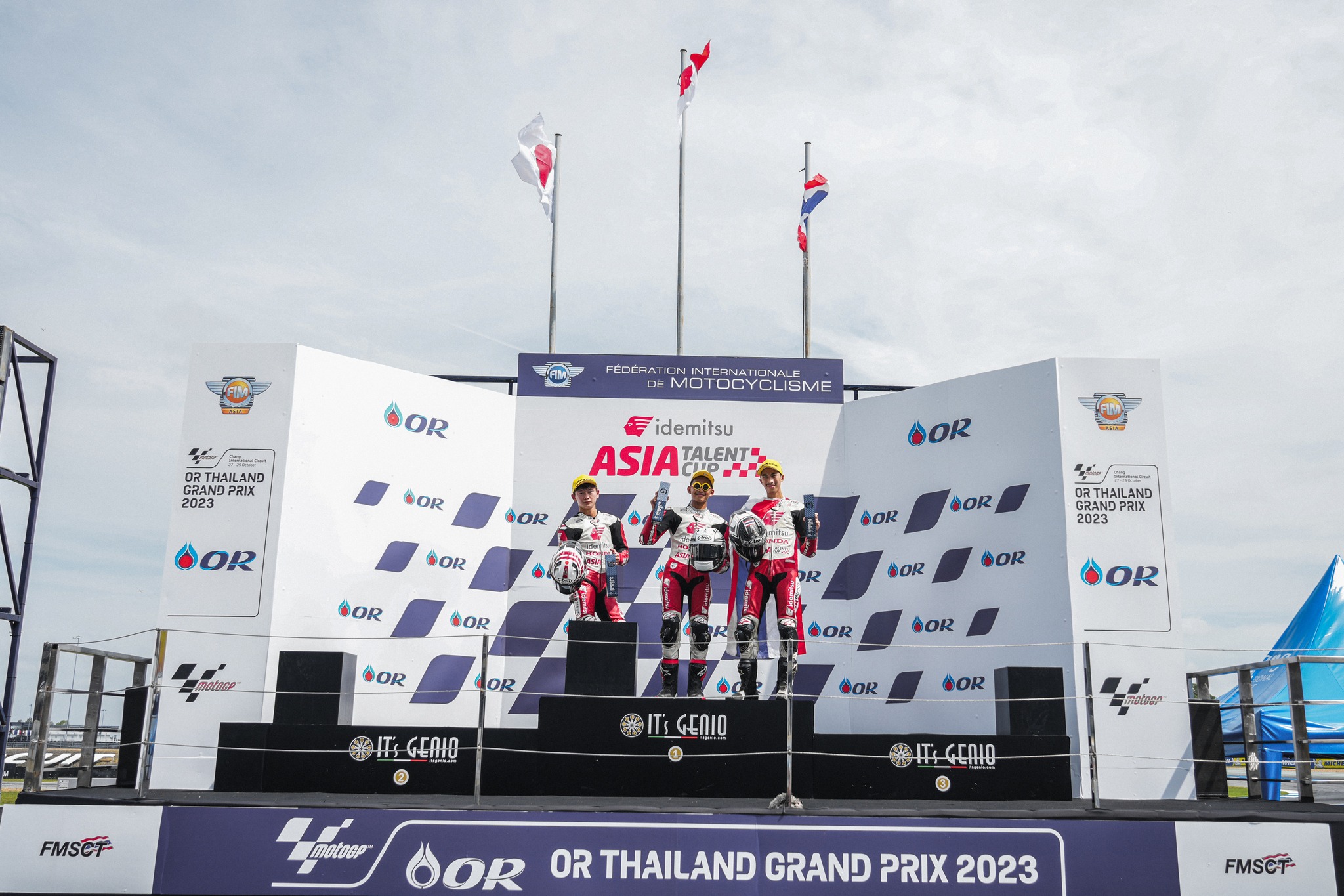 Pebalap Astra Honda Kembali Bikin Indonesia Raya Bergema di Kejuaraan Balap Asia