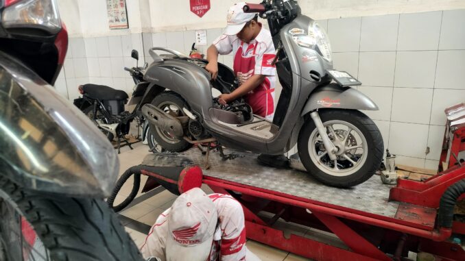 Hampir 3,5 Juta Motor Honda Servis di Bengkel AHASS Jakarta-Tangerang Tahun 2023