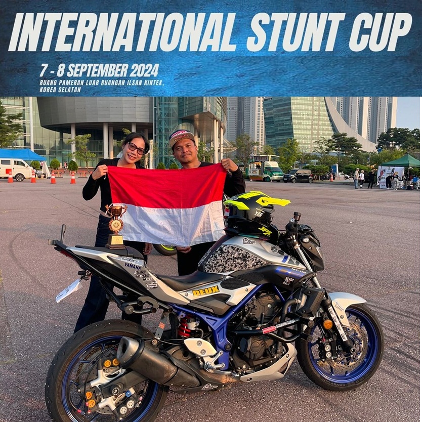 Reza SS Kembali Unjuk Kemahiran Freestyle Yamaha Bike Performance Comptetition Korea 2024