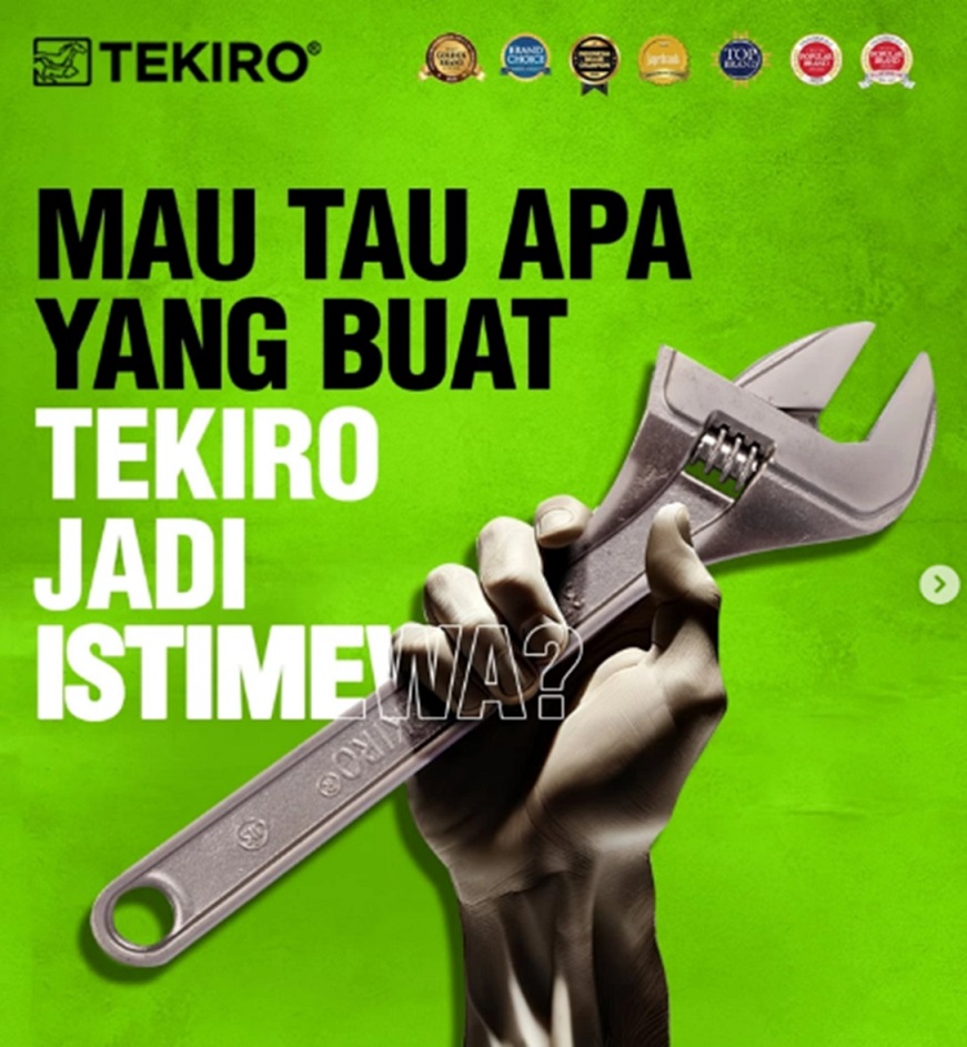 Gak Ada Lawan! Tekiro Tools Raih Penghargaan TOP BRAND untuk Kesebelas Kalinya (1)