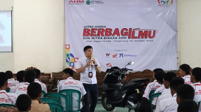 Komitmen Honda Kembangkan SDM Otomotif Program AHBI Hadir di SMK Negeri 2 Kabupaten Tangerang (1) Komitmen Honda Kembangkan SDM Otomotif Program AHBI Hadir di SMK Negeri 2 Kabupaten Tangerang (1)