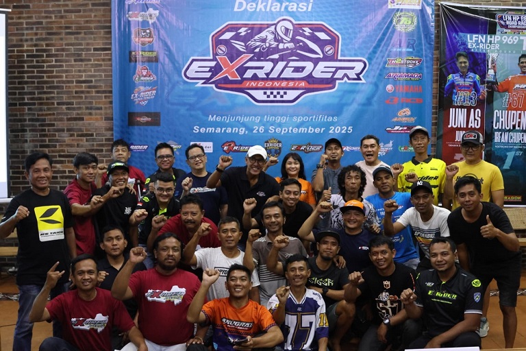 Kumpul Akbar Mantan Pembalap! Deklarasi Exrider Indonesia Berlangsung Meriah di Semarang (2)