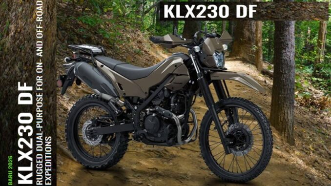 Kawasaki Hadirkan KLX230 DF 2026, Motor Dual-Purpose Bertagline “Durable Force”