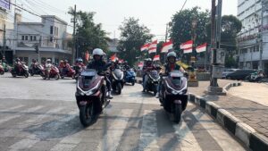 Rame Banget! Aksi Ribuan Bikers Honda PCX Konvoi Rayakan Kemerdekaan RI ke-81