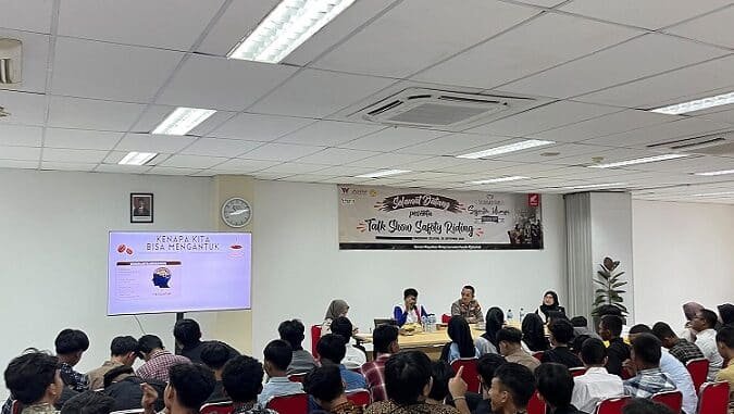 Judul Ngopi Boleh, Ngantuk Jangan Dilawan! WMS Ajak Pelajar Tangerang #Cari_Aman